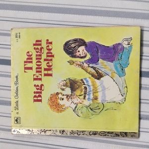 VINTAGE A Little Golden Book - The Big Enough Helper 1978